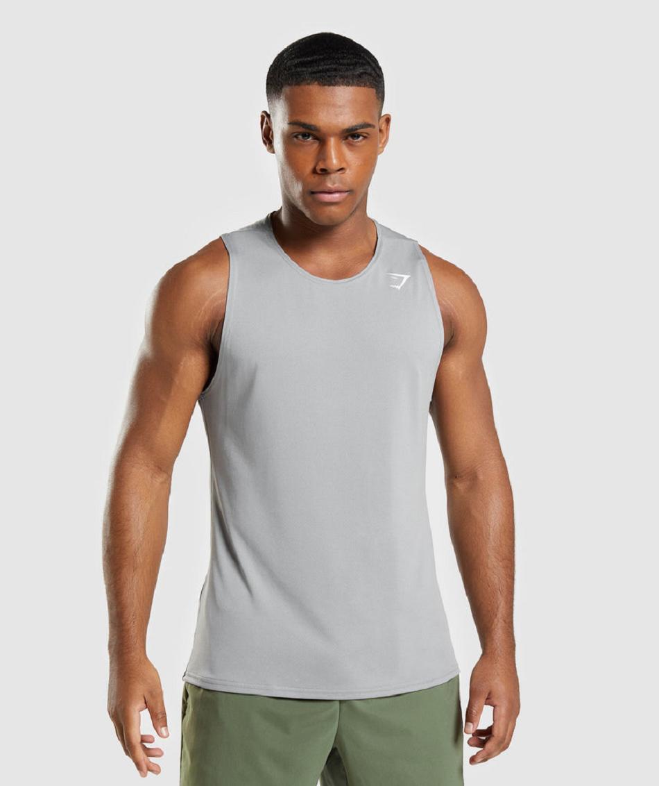 αμανικα μπλουζακια Gymshark Arrival ανδρικα γκρι | GR_K3360
