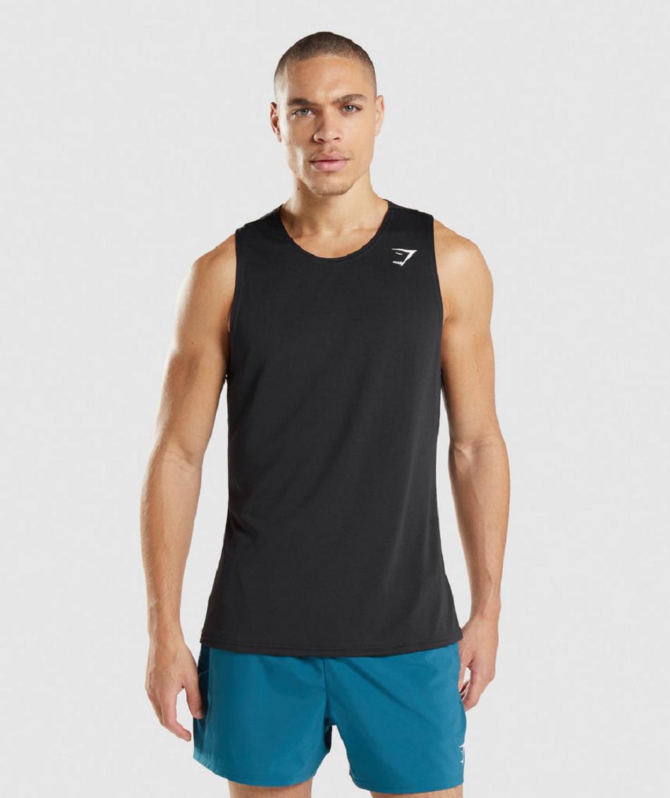 αμανικα μπλουζακια Gymshark Arrival ανδρικα μαυρα | GR_K7611