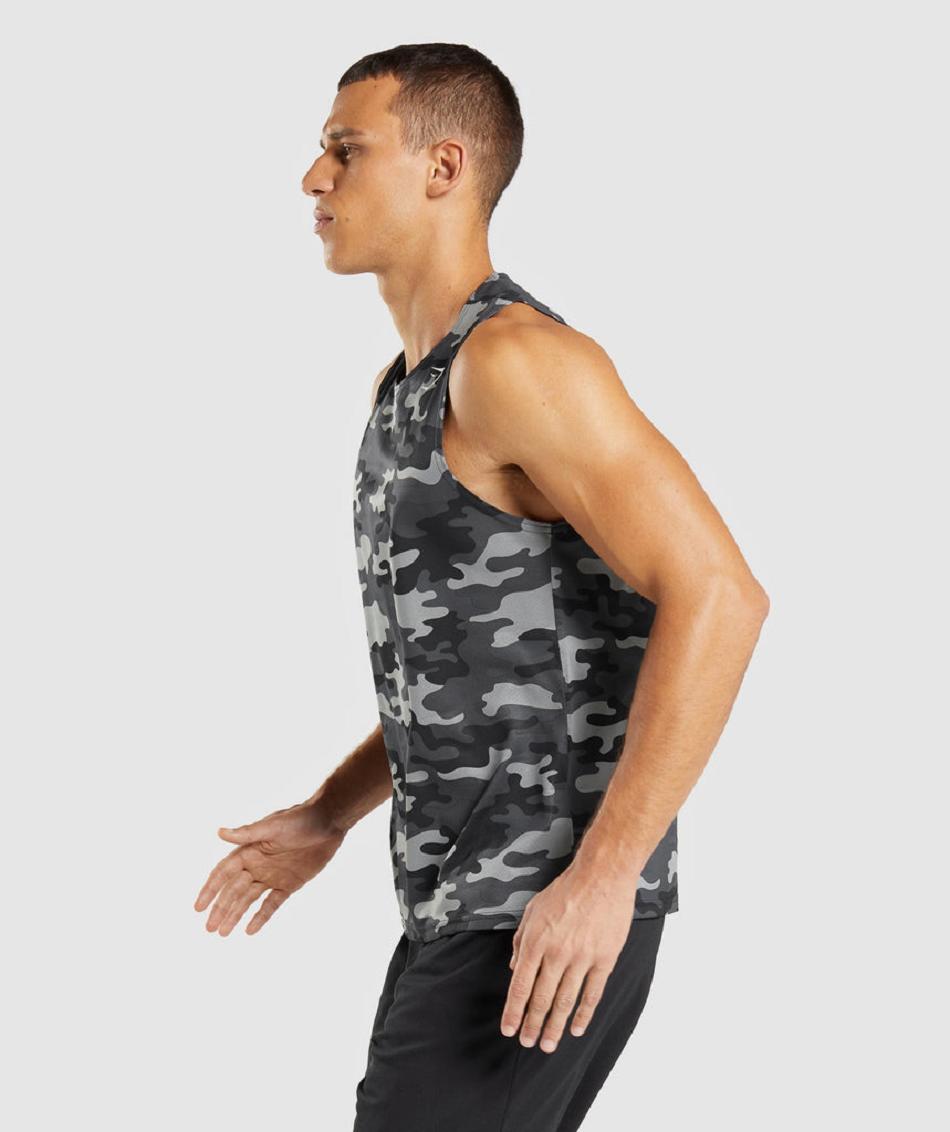 αμανικα μπλουζακια Gymshark Arrival ανδρικα γκρι | GR_QX3986