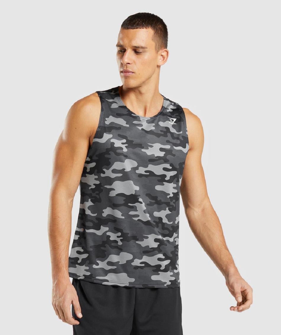 αμανικα μπλουζακια Gymshark Arrival ανδρικα γκρι | GR_QX3986