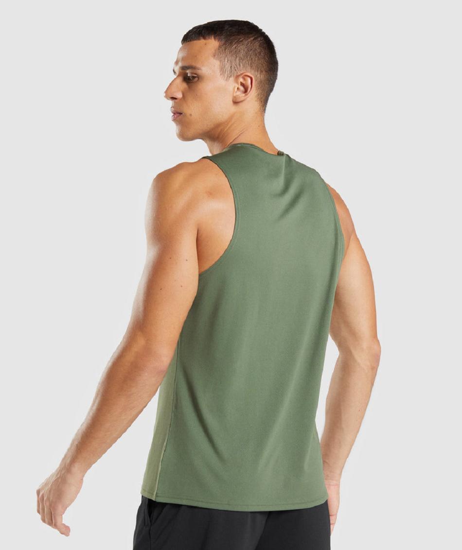 αμανικα μπλουζακια Gymshark Arrival ανδρικα Ελιά | GR_TH5400