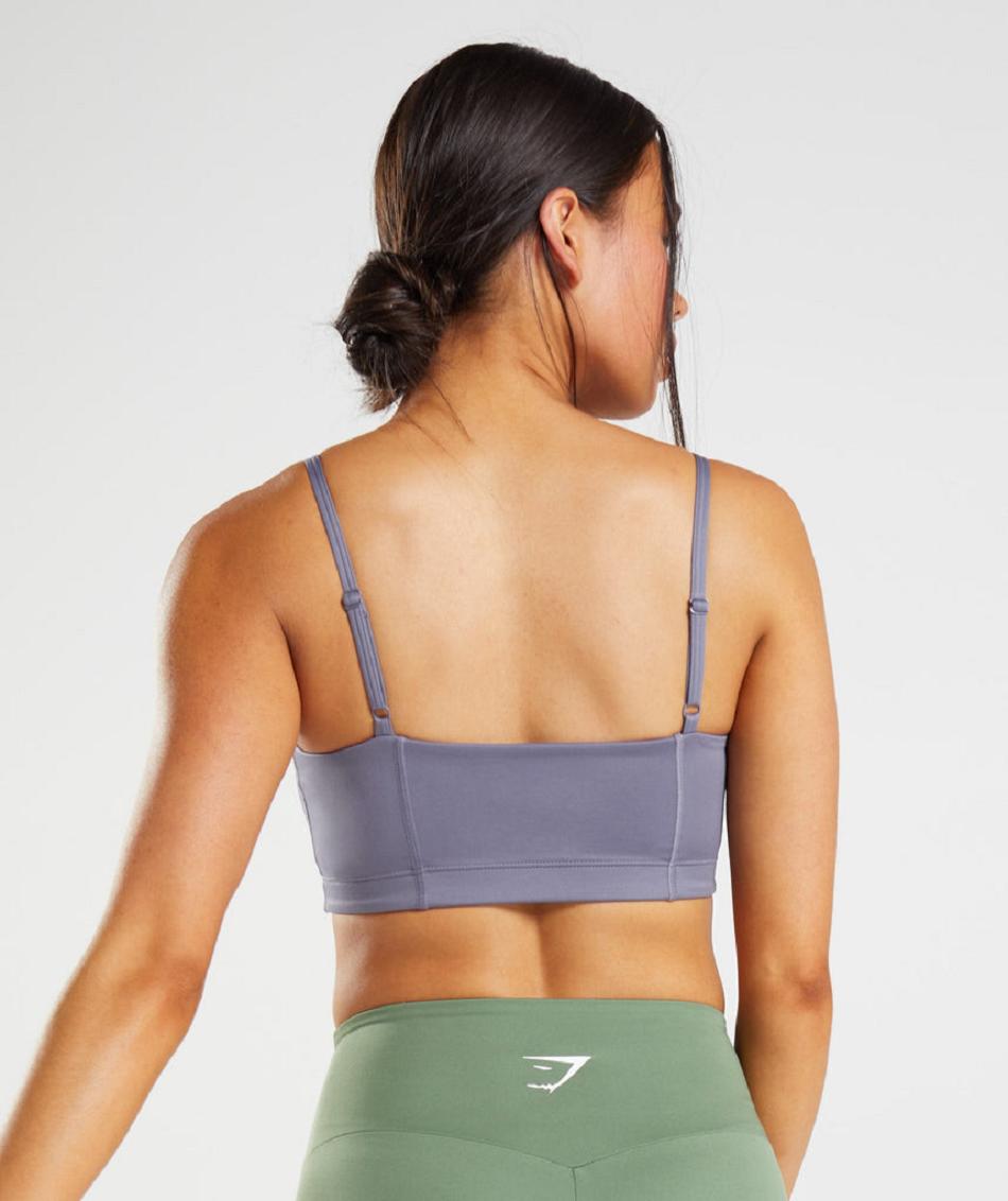 Αθλητικο Σουτιεν Gymshark Bandeau γυναικεια μωβ | GR_TC7372
