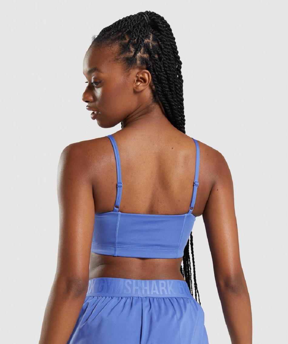 Αθλητικο Σουτιεν Gymshark Bandeau γυναικεια μπλε | GR_UV7249
