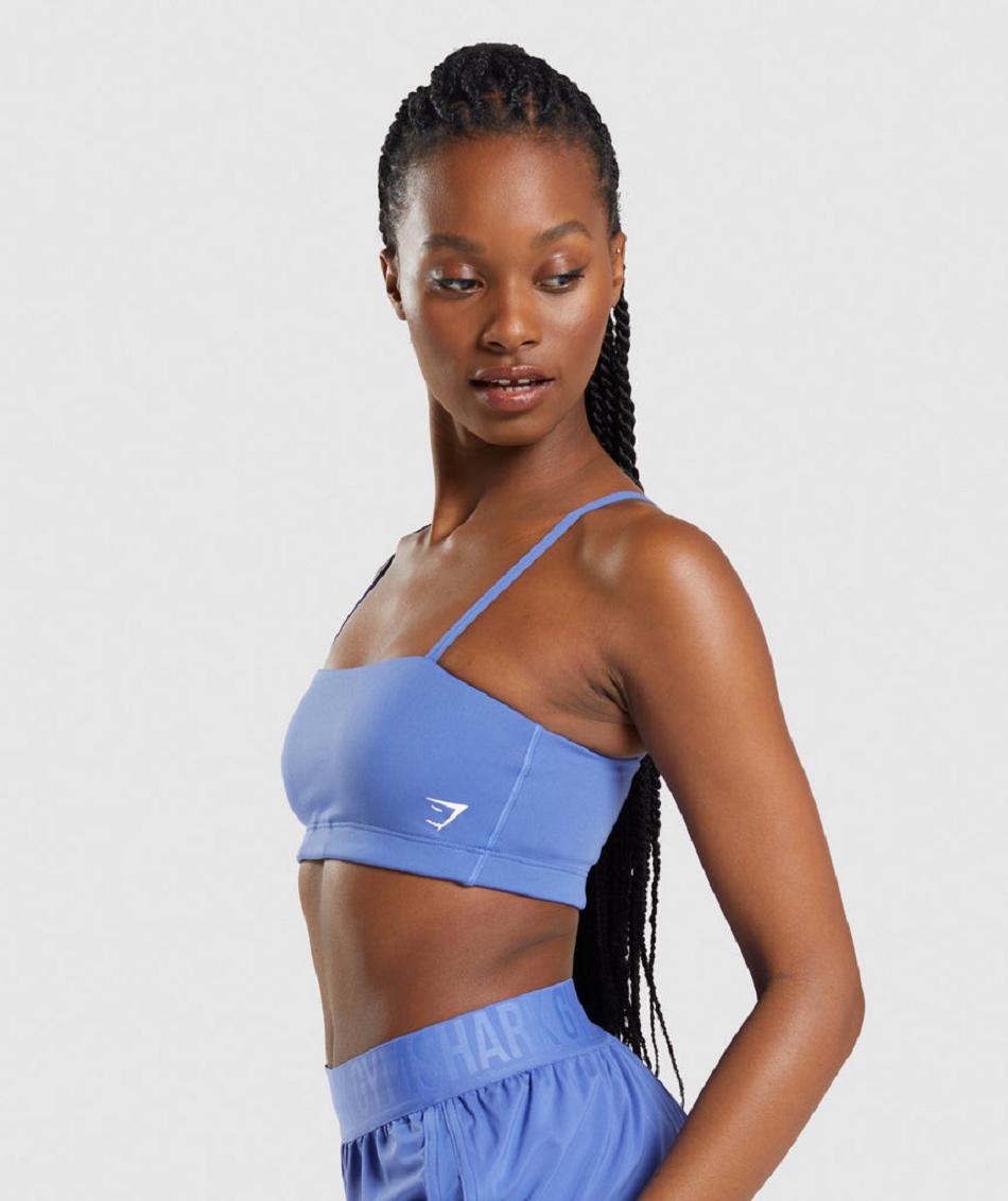 Αθλητικο Σουτιεν Gymshark Bandeau γυναικεια μπλε | GR_UV7249