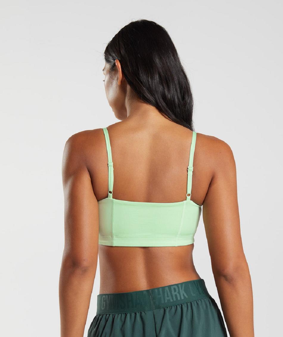Αθλητικο Σουτιεν Gymshark Bandeau γυναικεια πρασινο | GR_XC3476