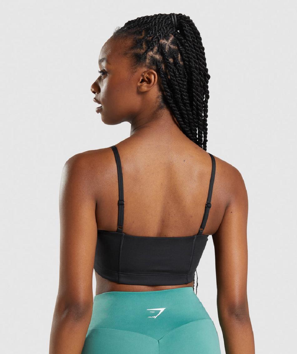 Αθλητικο Σουτιεν Gymshark Bandeau γυναικεια μαυρα | GR_YQ6131