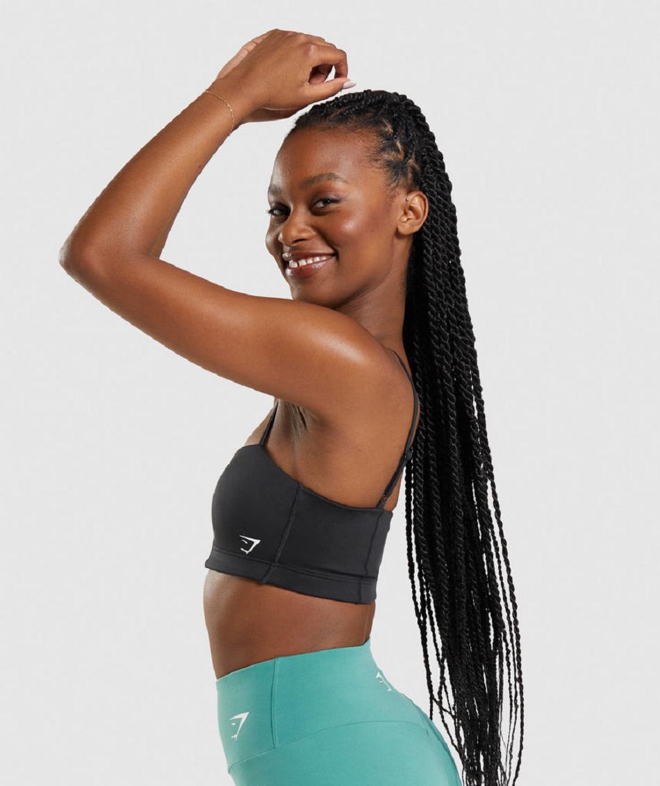Αθλητικο Σουτιεν Gymshark Bandeau γυναικεια μαυρα | GR_YQ6131