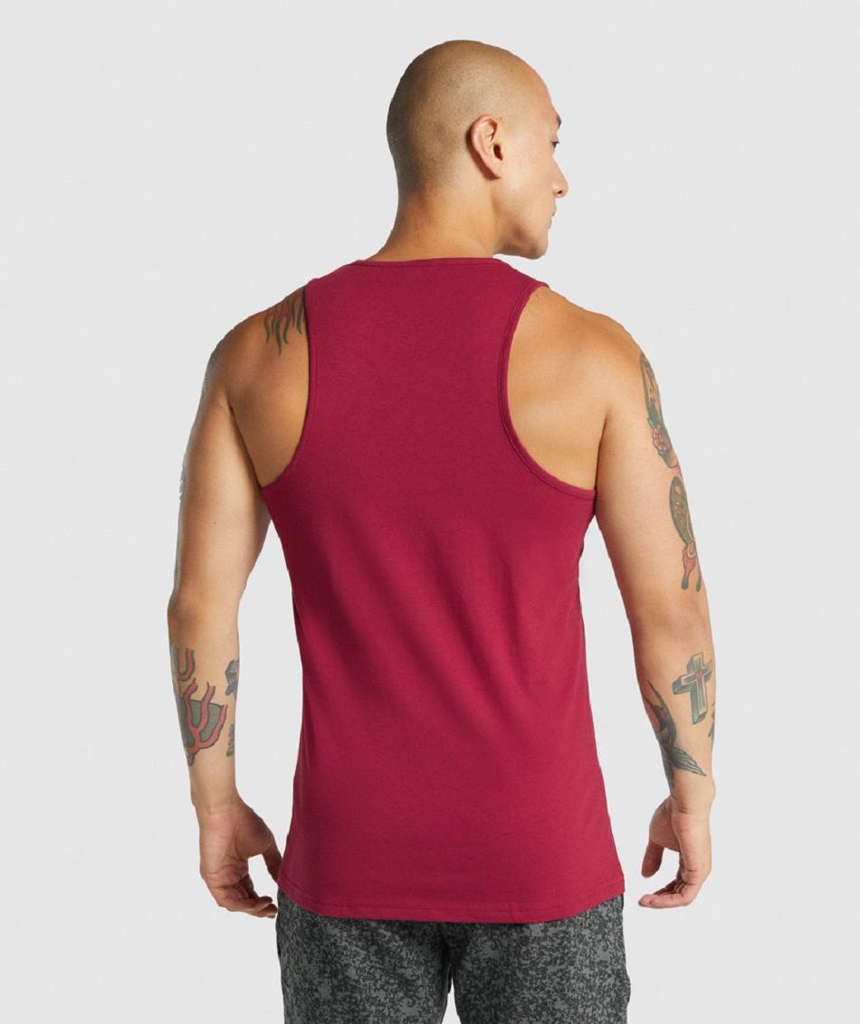 αμανικα μπλουζακια Gymshark Critical 2.0 ανδρικα μπορντο | GR_SU7273