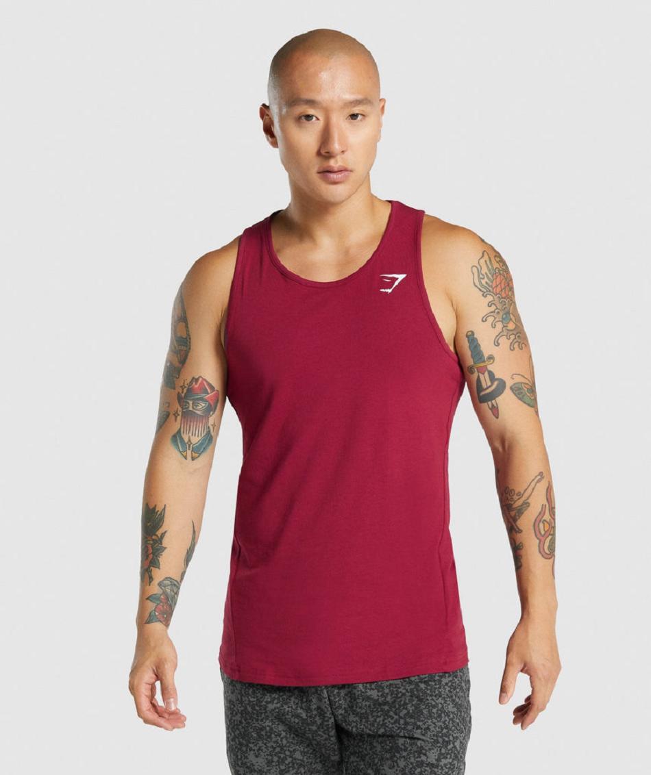 αμανικα μπλουζακια Gymshark Critical 2.0 ανδρικα μπορντο | GR_SU7273