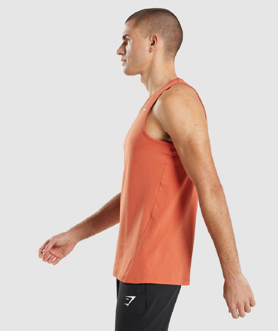 αμανικα μπλουζακια Gymshark Critical ανδρικα πορτοκαλι | GR_TA6229