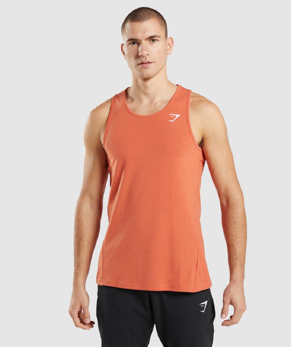 αμανικα μπλουζακια Gymshark Critical ανδρικα πορτοκαλι | GR_TA6229