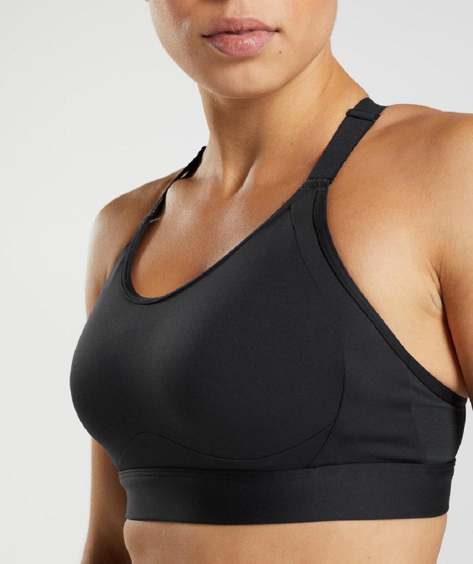 Αθλητικο Σουτιεν Gymshark Cut Out Back High Support γυναικεια μαυρα | GR_TG8005