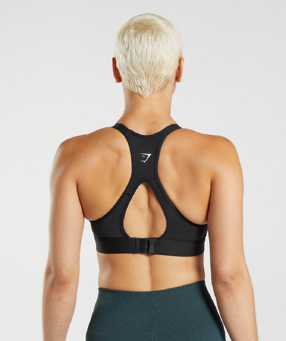 Αθλητικο Σουτιεν Gymshark Cut Out Back High Support γυναικεια μαυρα | GR_TG8005