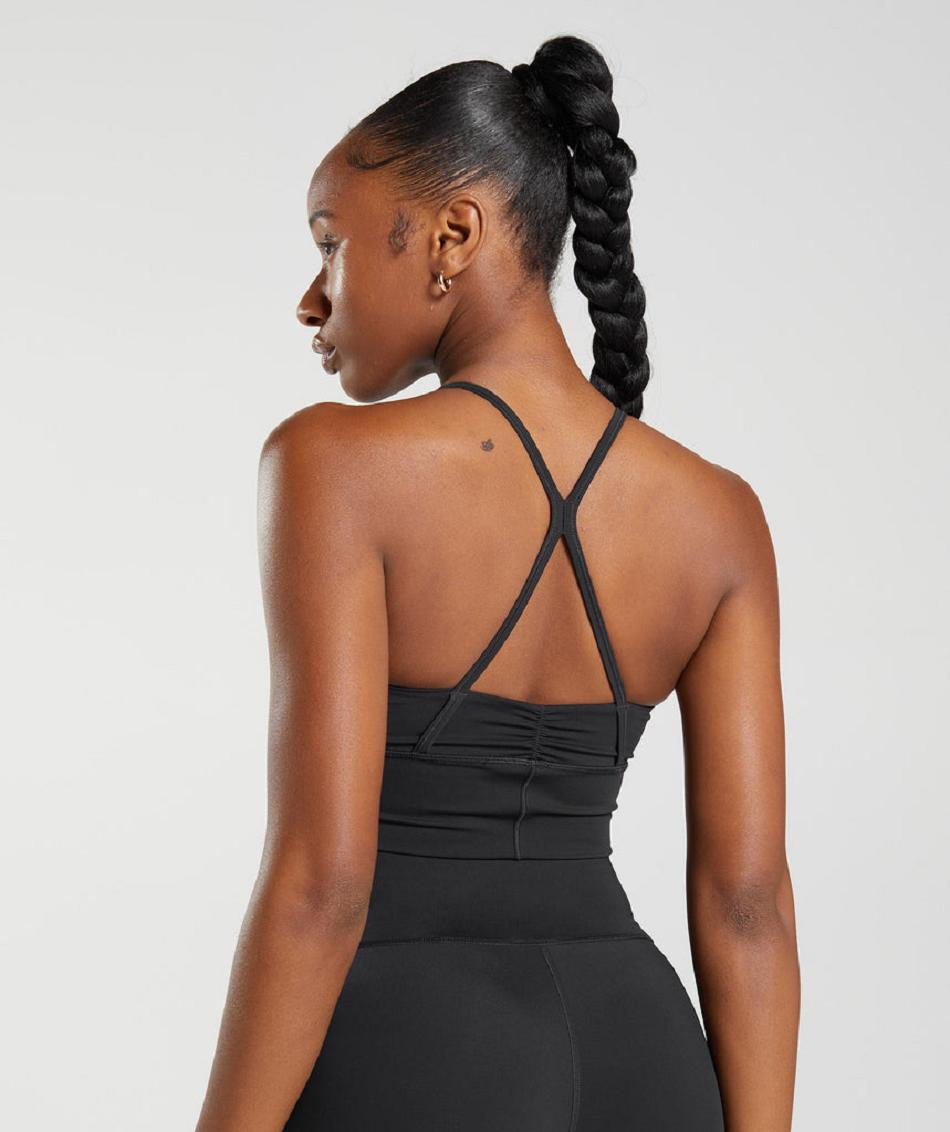 Αθλητικο Σουτιεν Gymshark Elevate Longline γυναικεια μαυρα | GR_YJ7567
