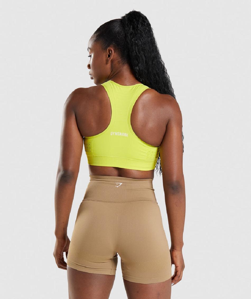 Αθλητικο Σουτιεν Gymshark Energy Seamless γυναικεια κίτρινα | GR_QX4471