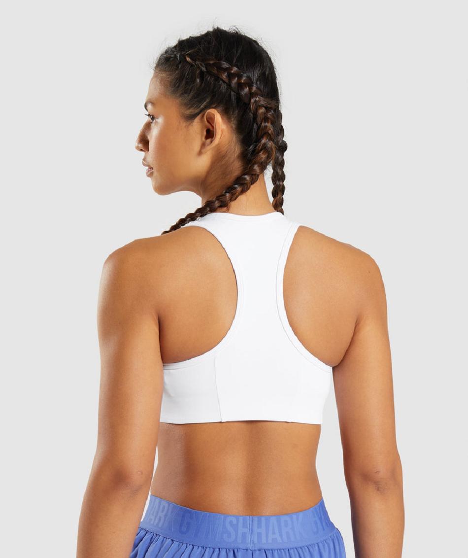 Αθλητικο Σουτιεν Gymshark Essential Racer Back γυναικεια ασπρα | GR_ED5820