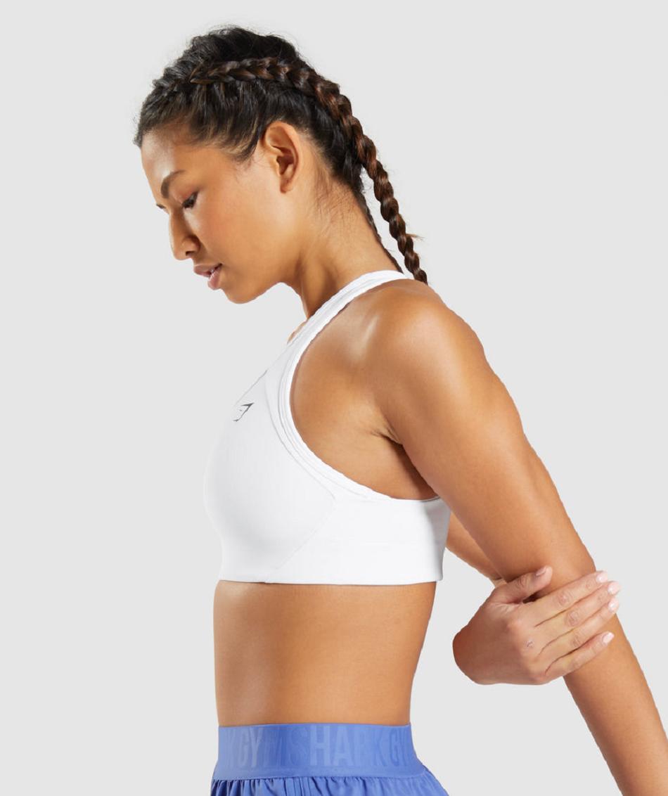 Αθλητικο Σουτιεν Gymshark Essential Racer Back γυναικεια ασπρα | GR_ED5820