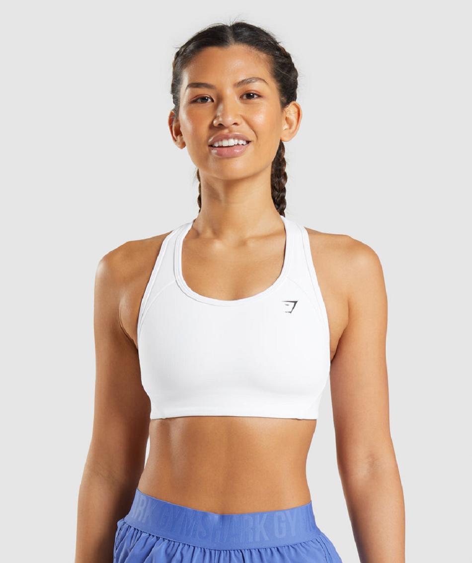 Αθλητικο Σουτιεν Gymshark Essential Racer Back γυναικεια ασπρα | GR_ED5820