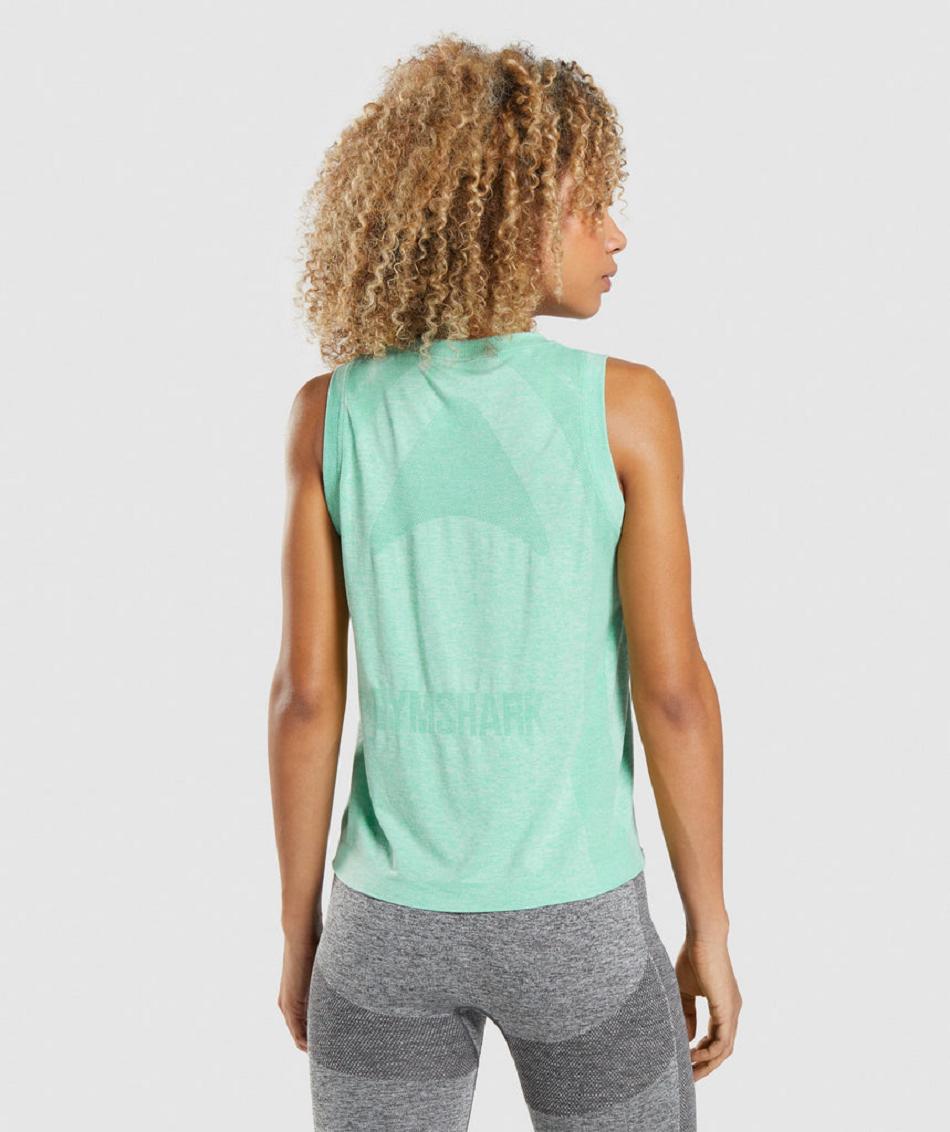 αμανικα μπλουζακια Gymshark Flex Loose Top γυναικεια πρασινο | GR_SG5080