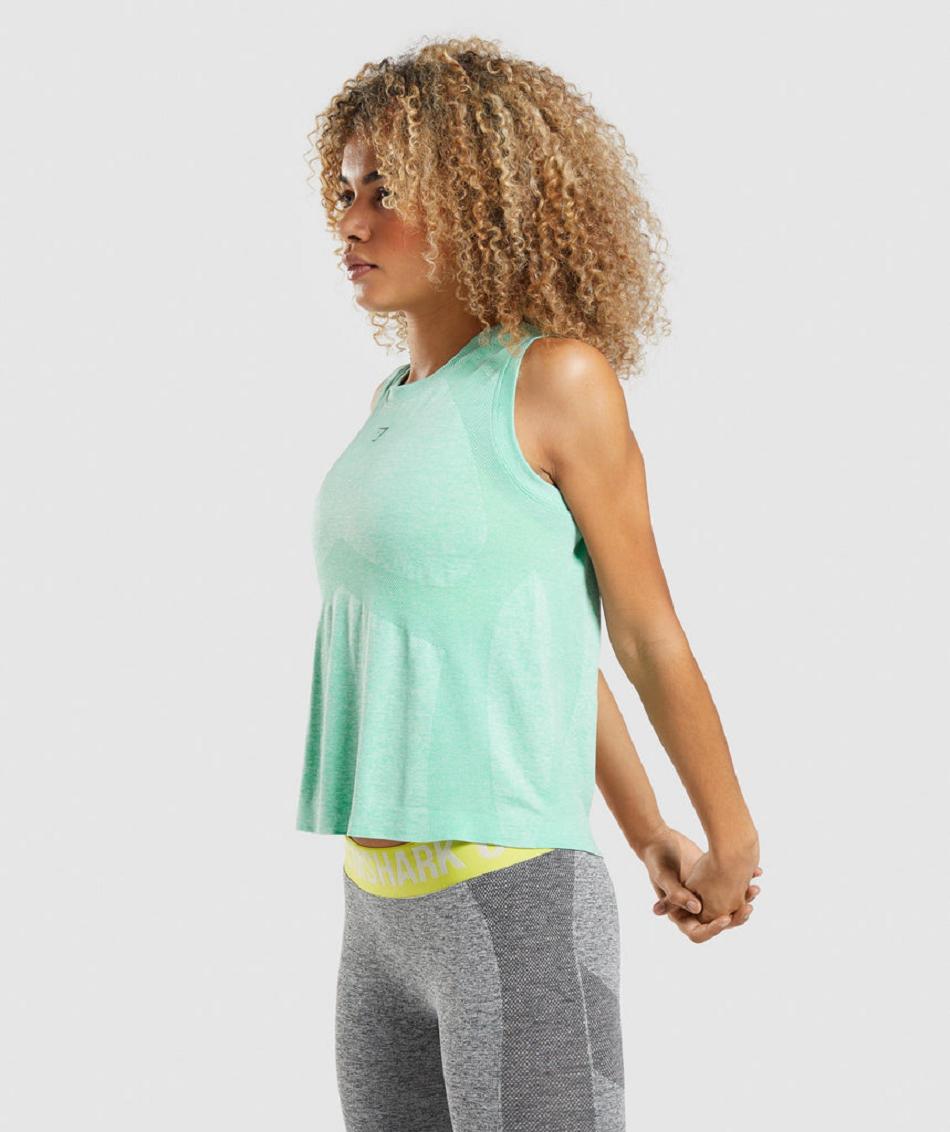 αμανικα μπλουζακια Gymshark Flex Loose Top γυναικεια πρασινο | GR_SG5080
