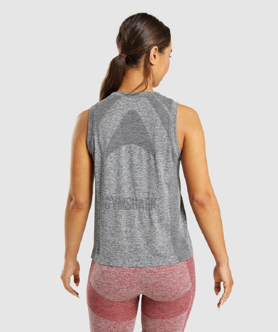 αμανικα μπλουζακια Gymshark Flex Loose Top γυναικεια γκρι | GR_YJ2391