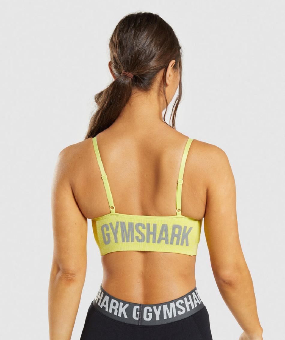 Αθλητικο Σουτιεν Gymshark Flex Strappy γυναικεια κίτρινα | GR_EC2589