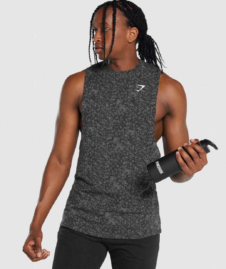 Μπουκάλια νερού Gymshark Flip Straw ανδρικα μαυρα | GR_MI2298
