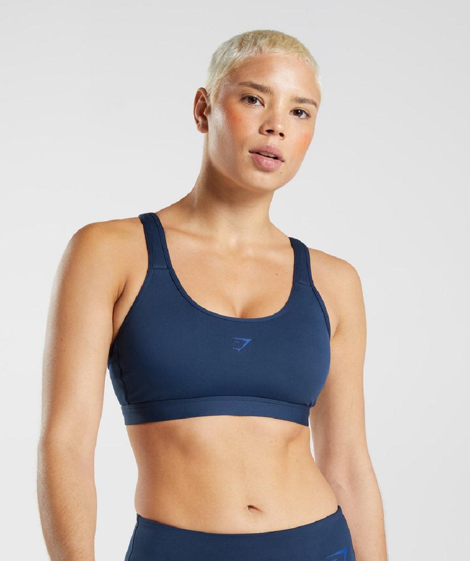 Αθλητικο Σουτιεν Gymshark Fraction γυναικεια σκουρο μπλε | GR_MI4851