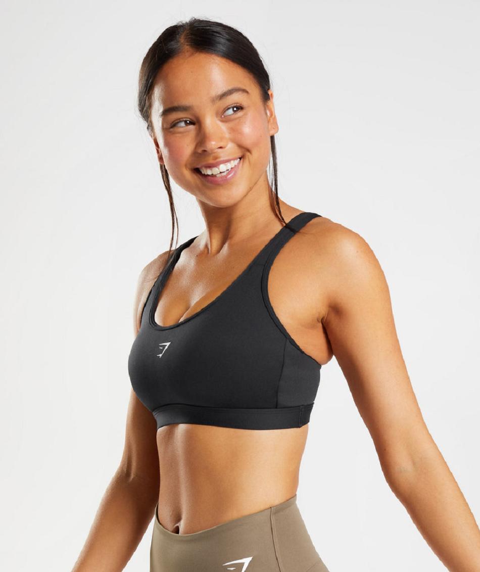 Αθλητικο Σουτιεν Gymshark Fraction γυναικεια μαυρα ασπρα | GR_TH2521