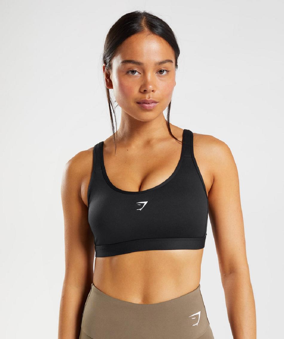 Αθλητικο Σουτιεν Gymshark Fraction γυναικεια μαυρα ασπρα | GR_TH2521