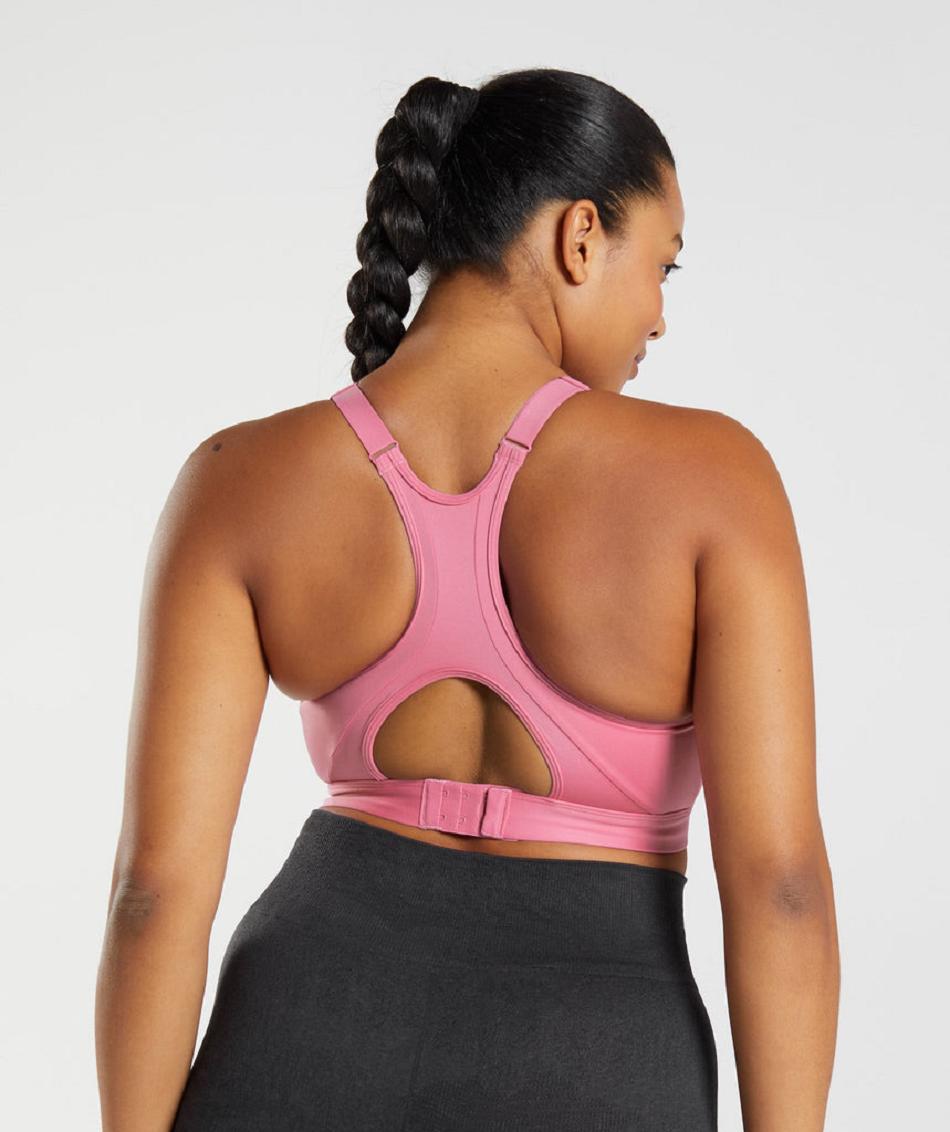 Αθλητικο Σουτιεν Gymshark High Neck High Support γυναικεια ροζ | GR_NN6342