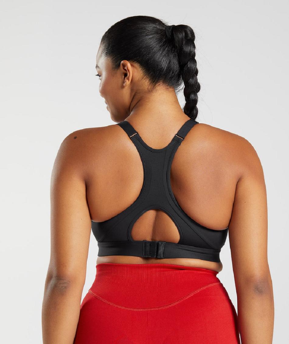 Αθλητικο Σουτιεν Gymshark High Neck High Support γυναικεια μαυρα | GR_YJ1599
