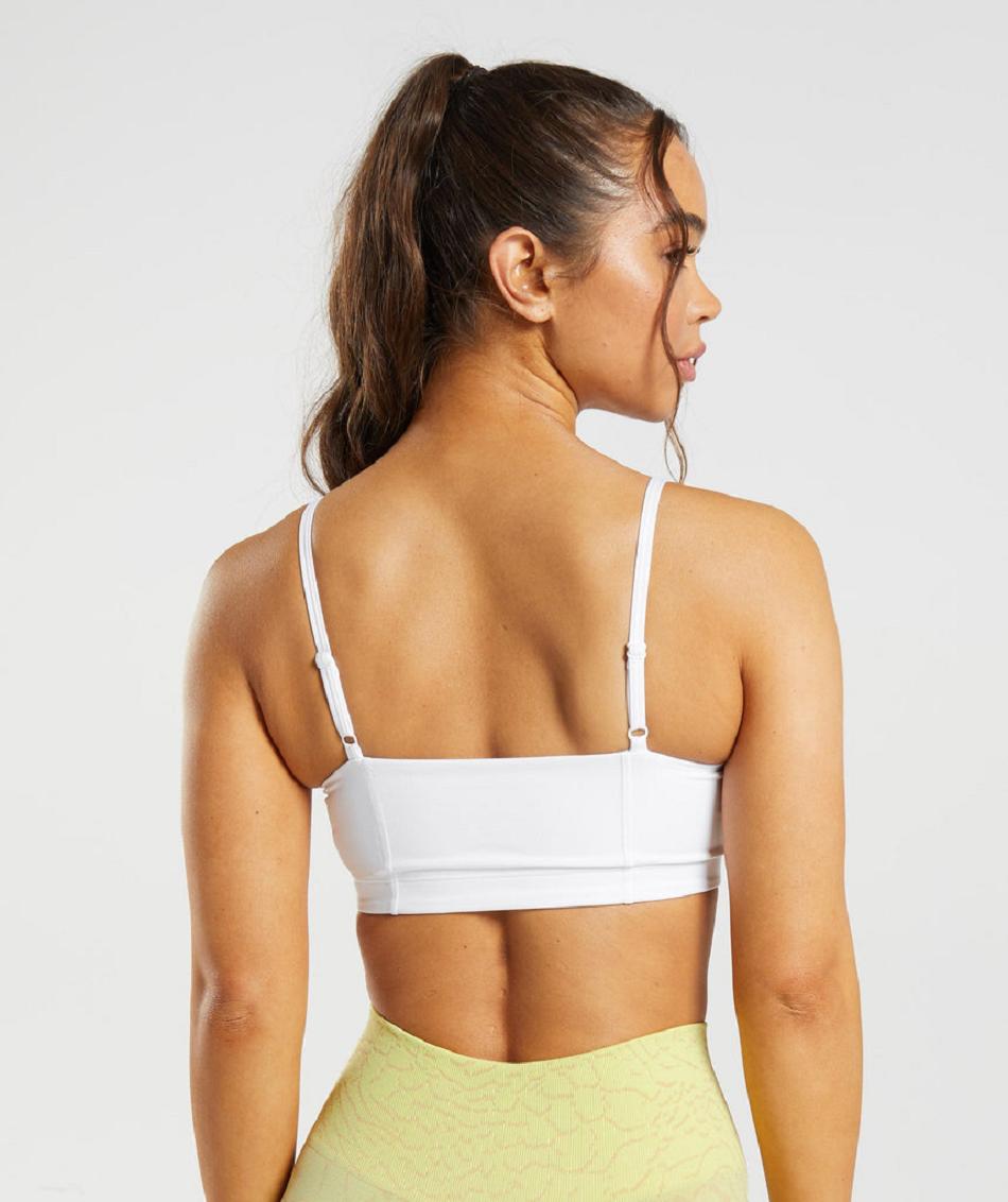 Αθλητικο Σουτιεν Gymshark Legacy Bra γυναικεια ασπρα | GR_TG3077