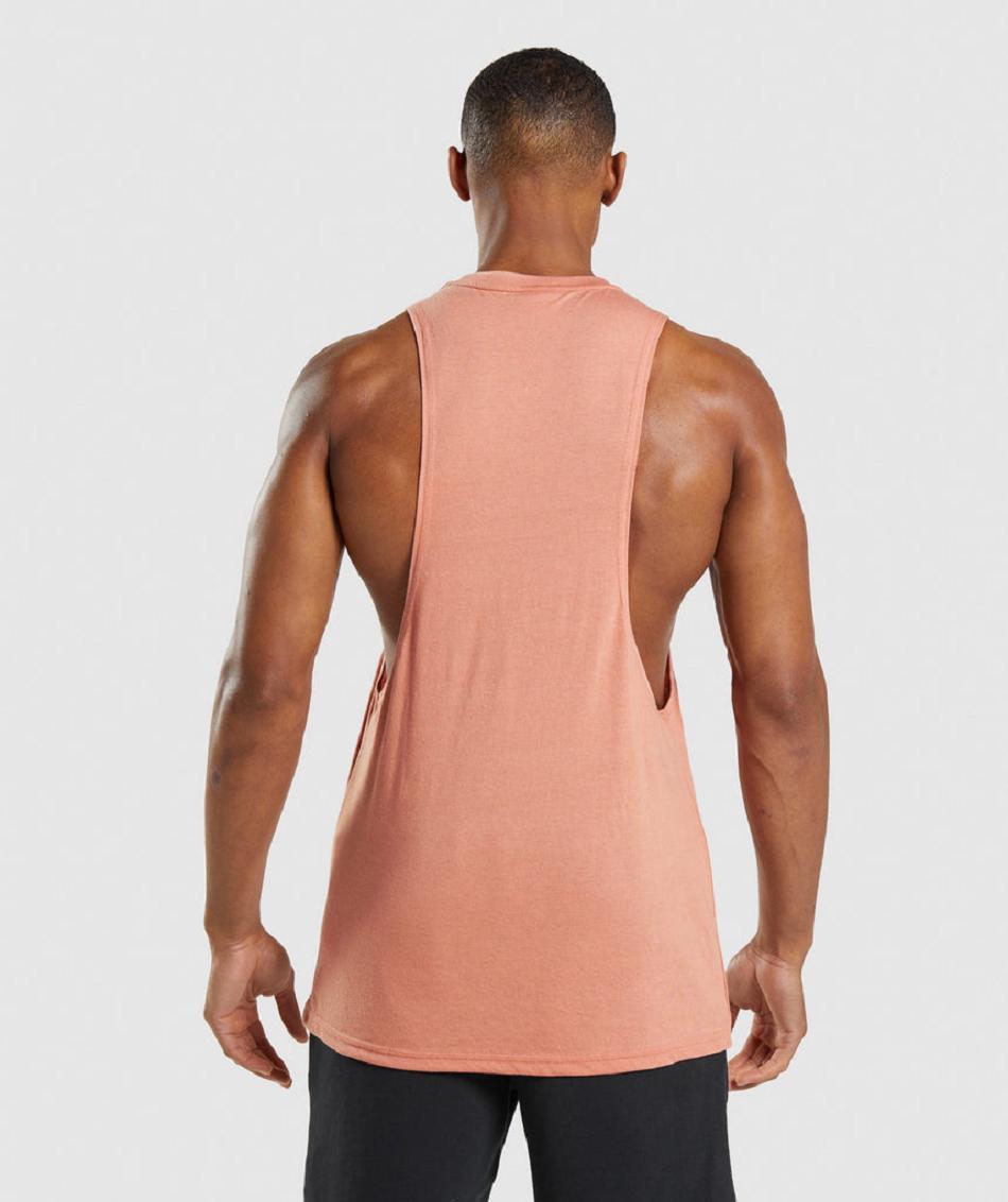 αμανικα μπλουζακια Gymshark Legacy Drop Arm ανδρικα ροζ | GR_QZ6941