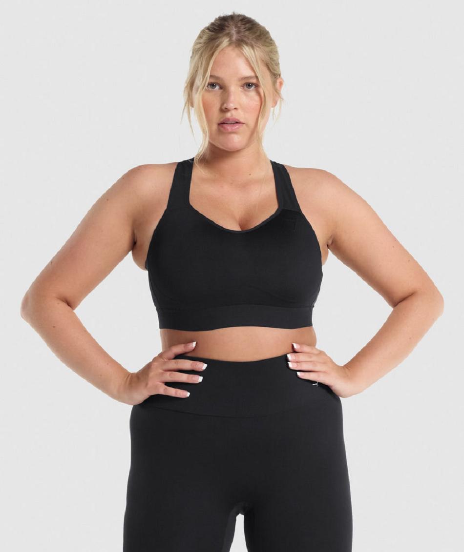 Αθλητικο Σουτιεν Gymshark Lightweight High Support γυναικεια μαυρα | GR_EE8874