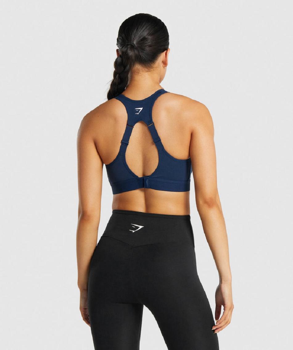 Αθλητικο Σουτιεν Gymshark Open Back γυναικεια σκουρο μπλε | GR_AZ4310