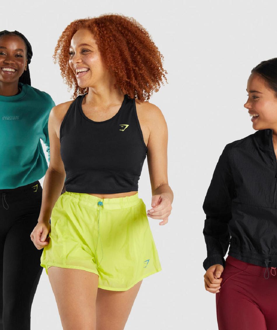 αμανικα μπλουζακια Gymshark Pulse Crop γυναικεια μαυρα | GR_MI3424