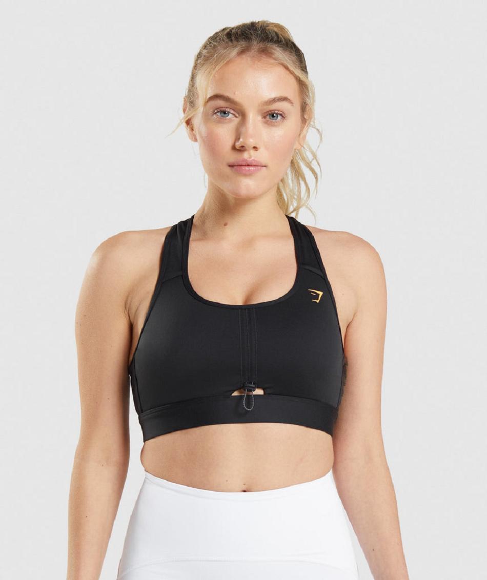 Αθλητικο Σουτιεν Gymshark Pulse γυναικεια μαυρα βερίκοκο πορτοκαλι | GR_EG5791