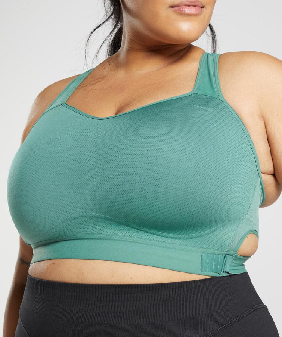 Αθλητικο Σουτιεν Gymshark Racerback High Support γυναικεια πρασινο | GR_EE1788