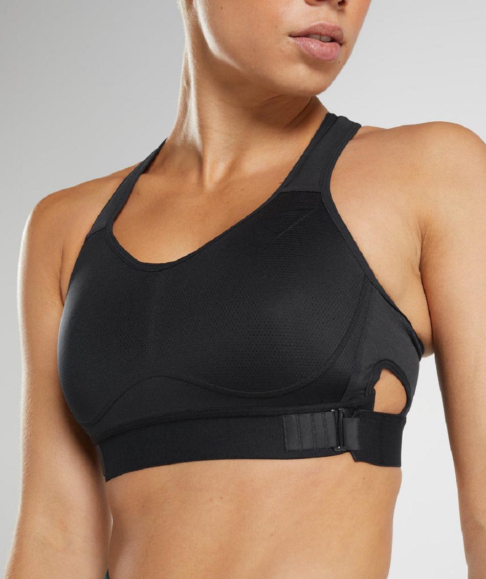 Αθλητικο Σουτιεν Gymshark Racerback High Support γυναικεια μαυρα | GR_YJ9512