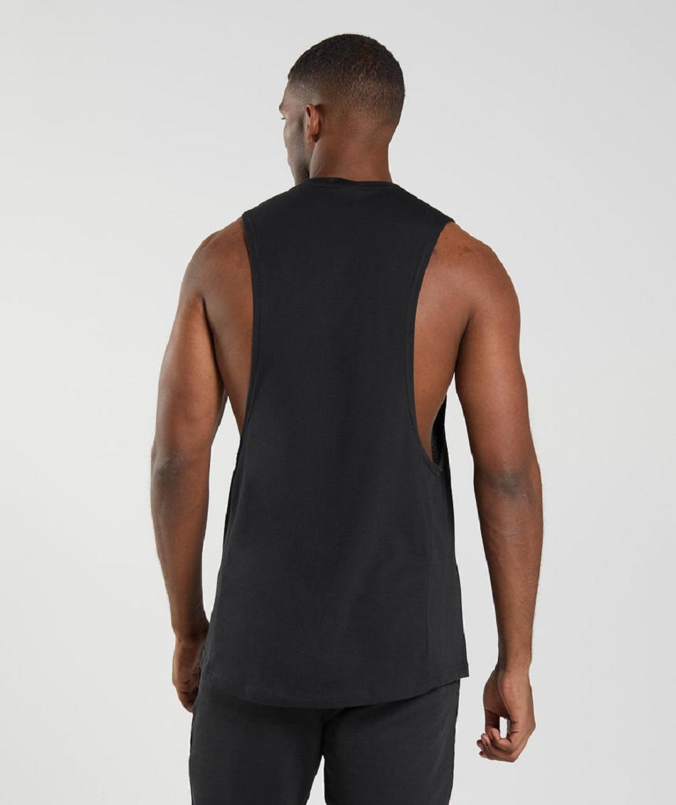 αμανικα μπλουζακια Gymshark React Drop Arm ανδρικα μαυρα | GR_EC9677