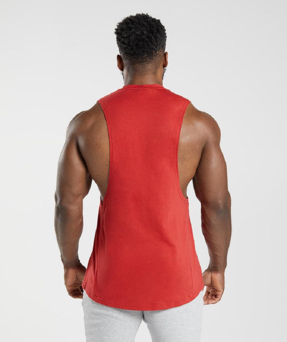 αμανικα μπλουζακια Gymshark React Drop Arm ανδρικα κοκκινα | GR_N1549