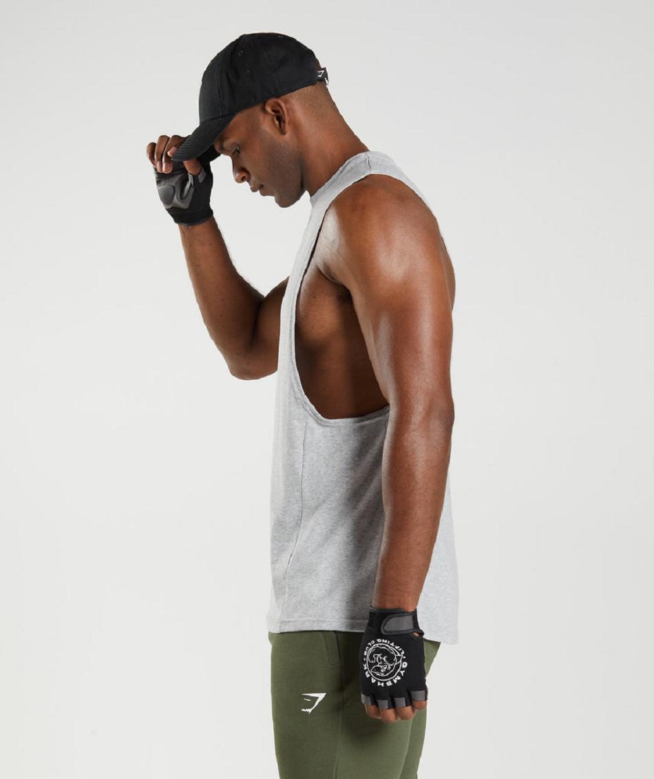 αμανικα μπλουζακια Gymshark React Drop Arm ανδρικα ανοιχτο γκρι | GR_ED6986