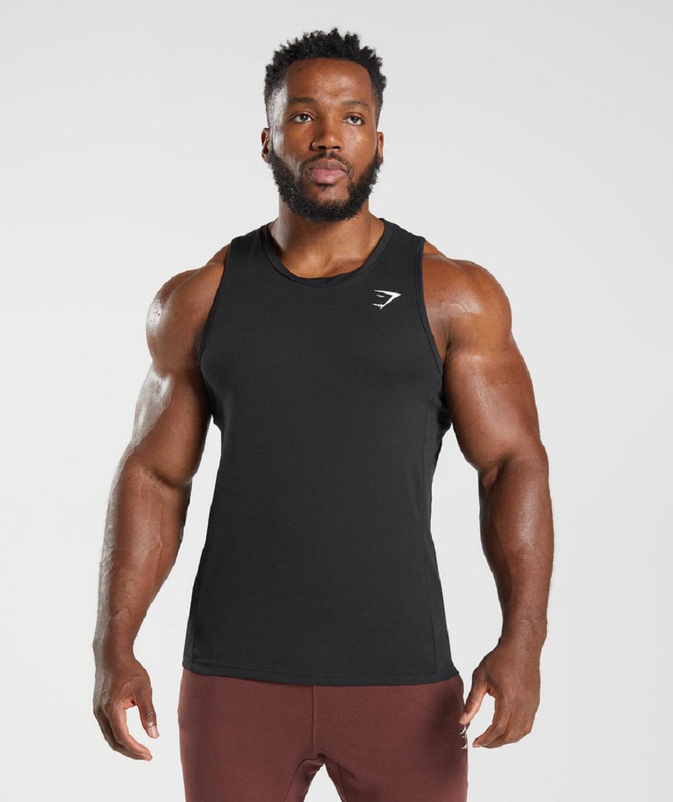 αμανικα μπλουζακια Gymshark React ανδρικα μαυρα | GR_S7137