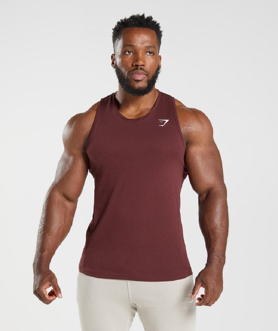 αμανικα μπλουζακια Gymshark React ανδρικα μπορντο | GR_YJ9979