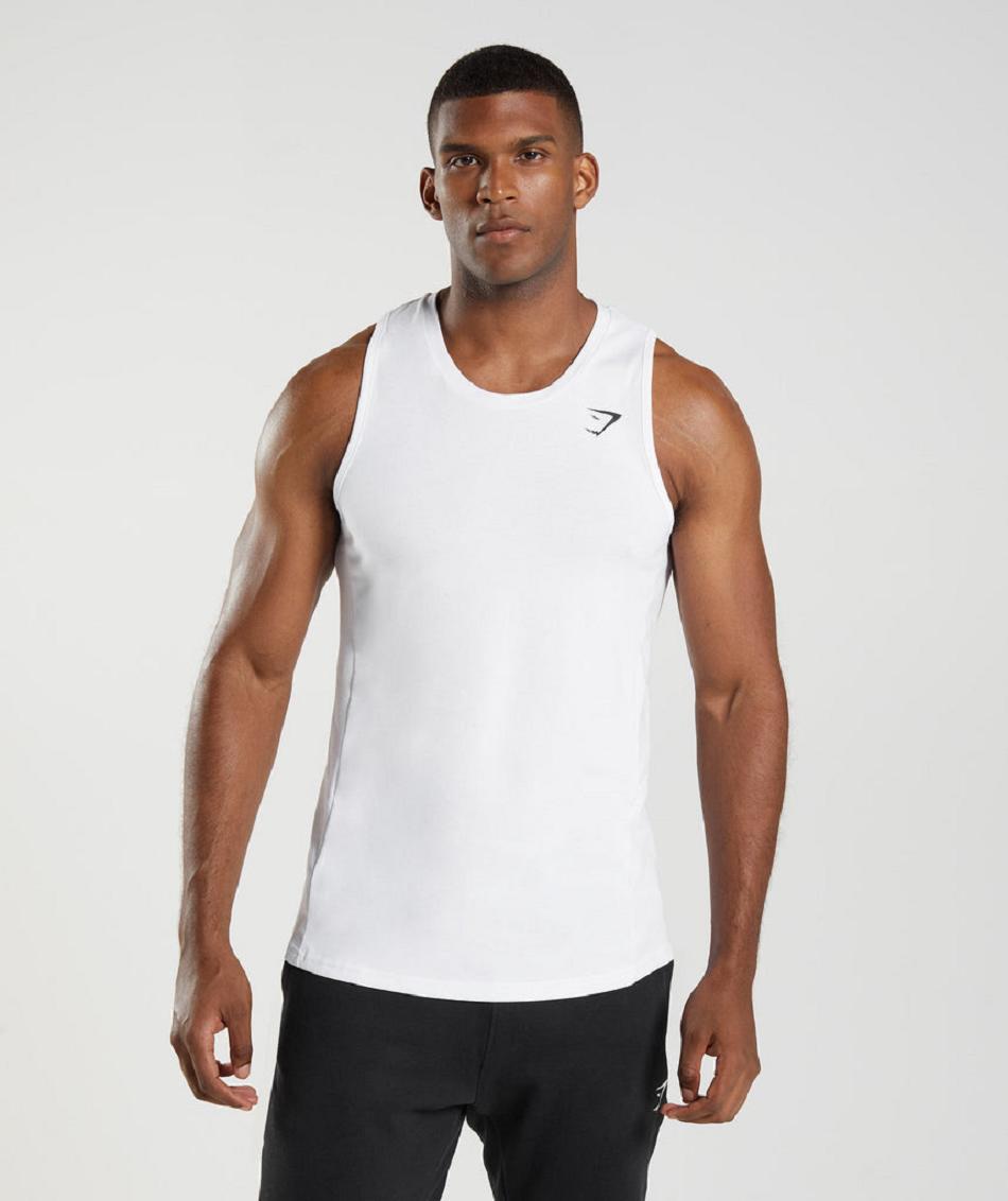 αμανικα μπλουζακια Gymshark React ανδρικα ασπρα | GR_YQ7415