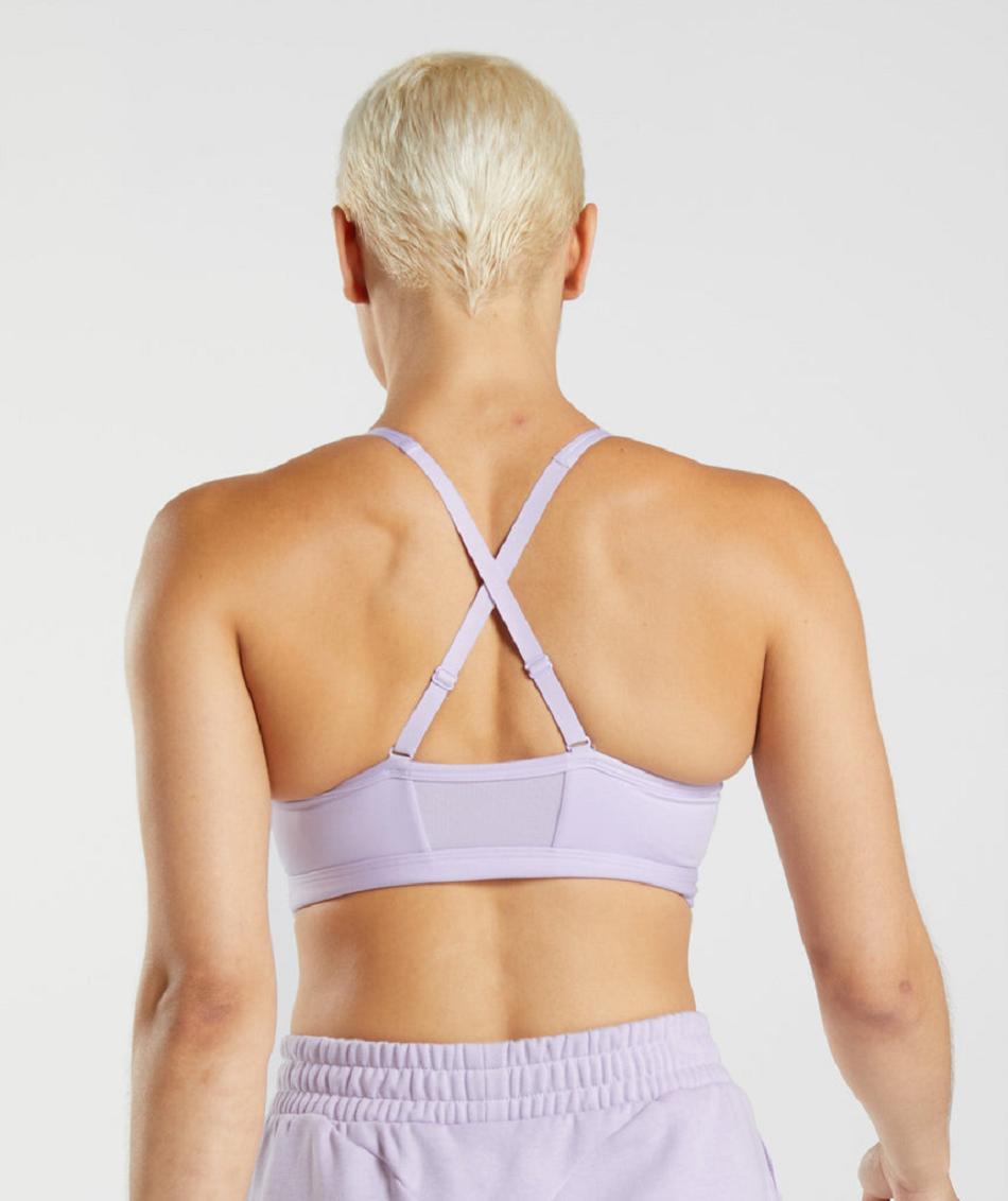 Αθλητικο Σουτιεν Gymshark Ruched γυναικεια μωβ | GR_BO6557