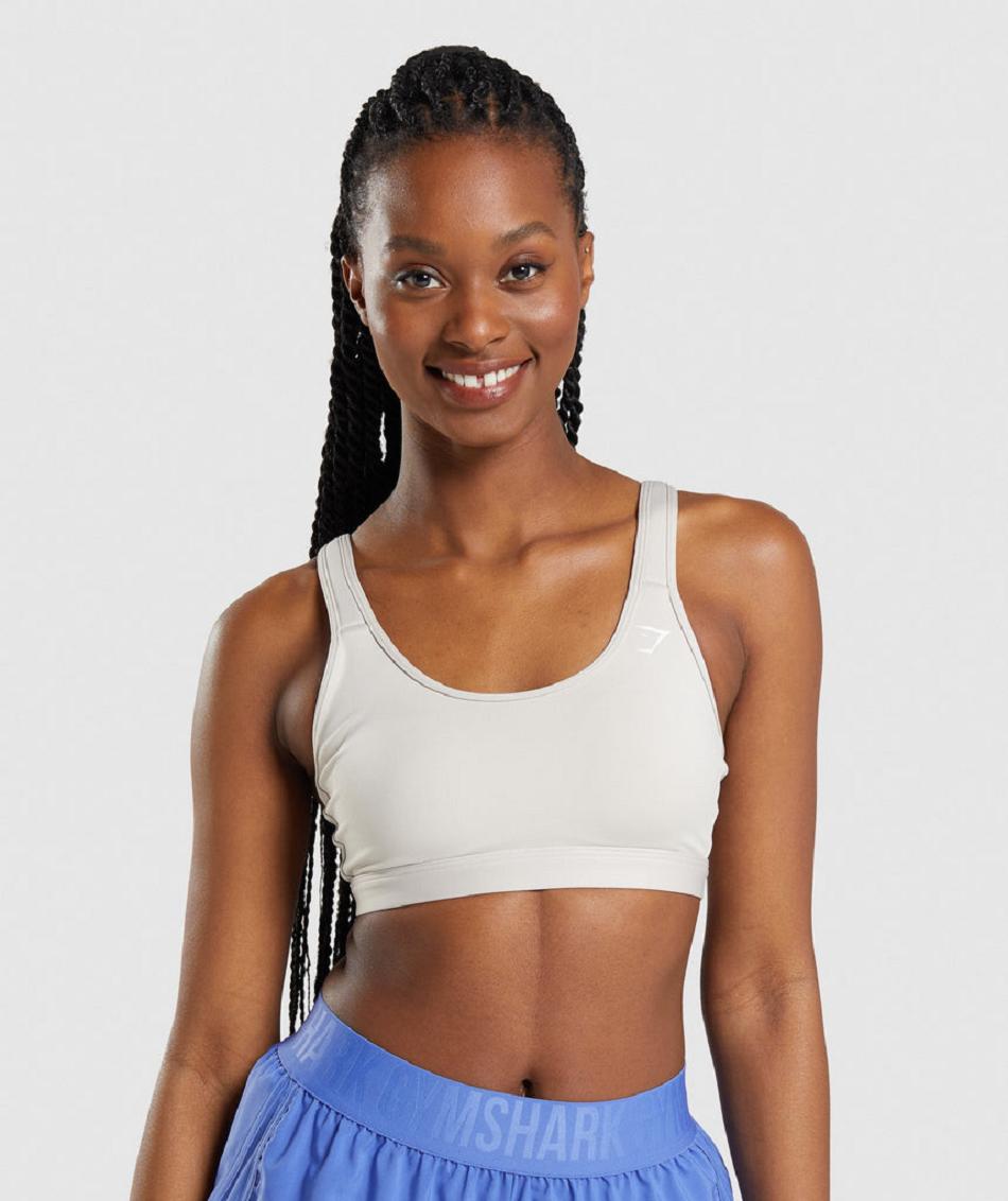 Αθλητικο Σουτιεν Gymshark Scoop Neck γυναικεια γκρι | GR_TA6783