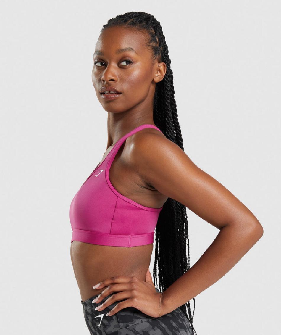 Αθλητικο Σουτιεν Gymshark Scoop Neck γυναικεια ροζ | GR_YQ1657