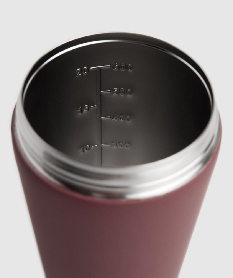 Μπουκάλια νερού Gymshark Social Club Metal Shaker γυναικεια ροζ καφε | GR_EE9084